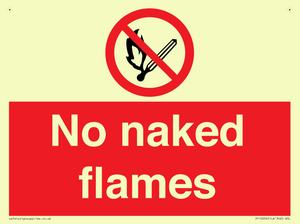 No naked flames